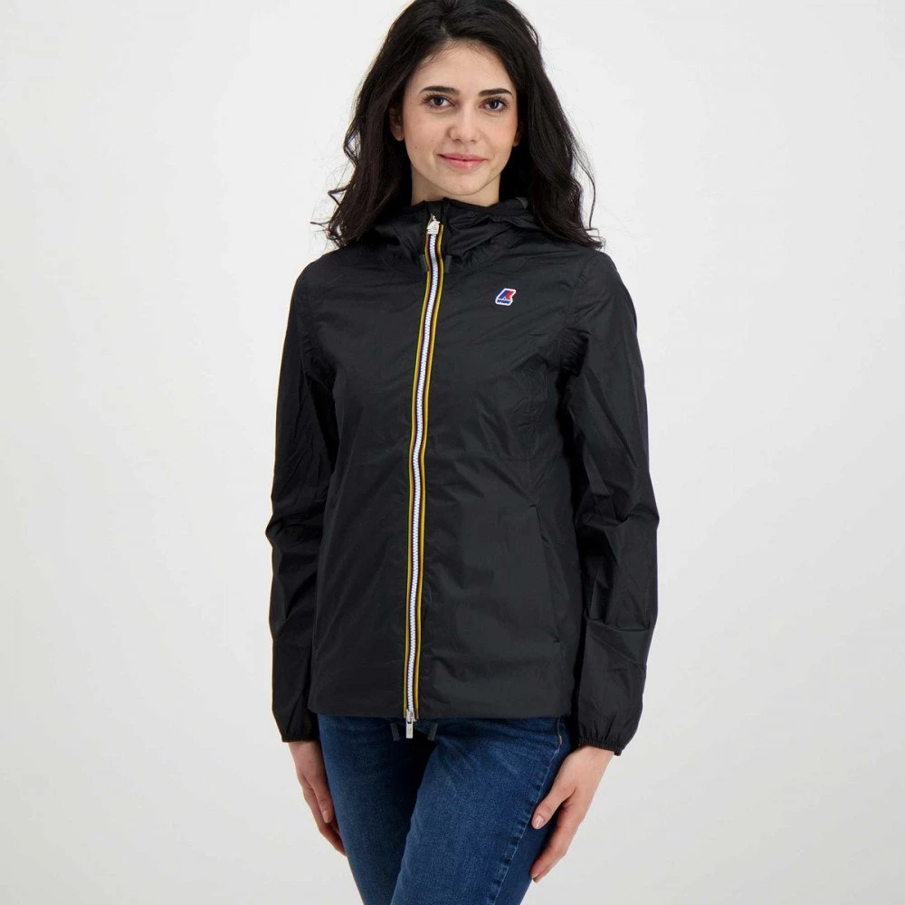 K-WAY GIACCA CAPPUCCIO MARGERITE POLY JERSEY DONNA Nero 5 K-WAY GIACCA CAPPUCCIO MARGERITE POLY JERSEY DONNA Nero - immagine 3