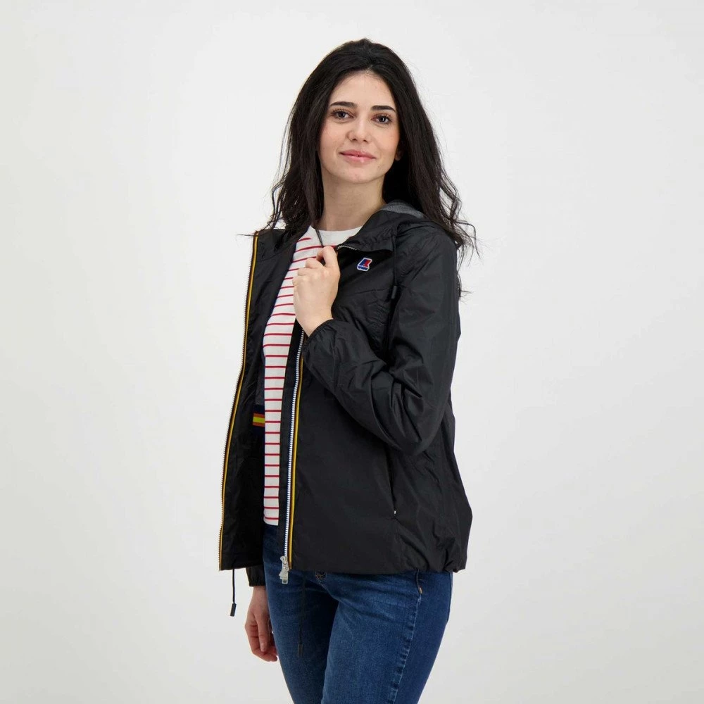 K-WAY GIACCA CAPPUCCIO MARGERITE POLY JERSEY DONNA Nero 7 K-WAY GIACCA CAPPUCCIO MARGERITE POLY JERSEY DONNA Nero - immagine 5