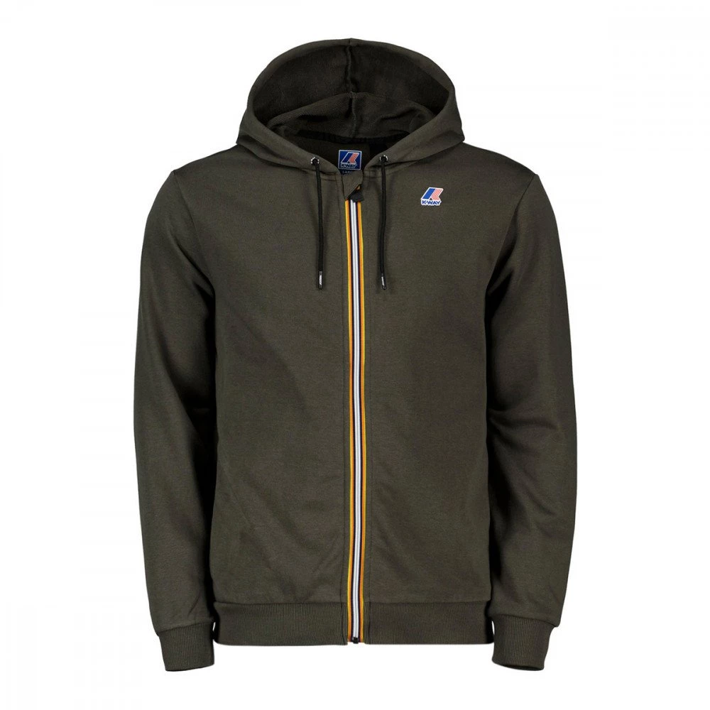 K-WAY FELPA FULL ZIP CON CAPPUCCIO ARNEL Verde 3 K-WAY FELPA FULL ZIP CON CAPPUCCIO ARNEL Verde