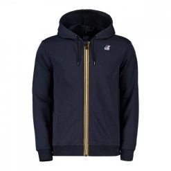 K-WAY FELPA FULL ZIP CON CAPPUCCIO ARNEL Blu