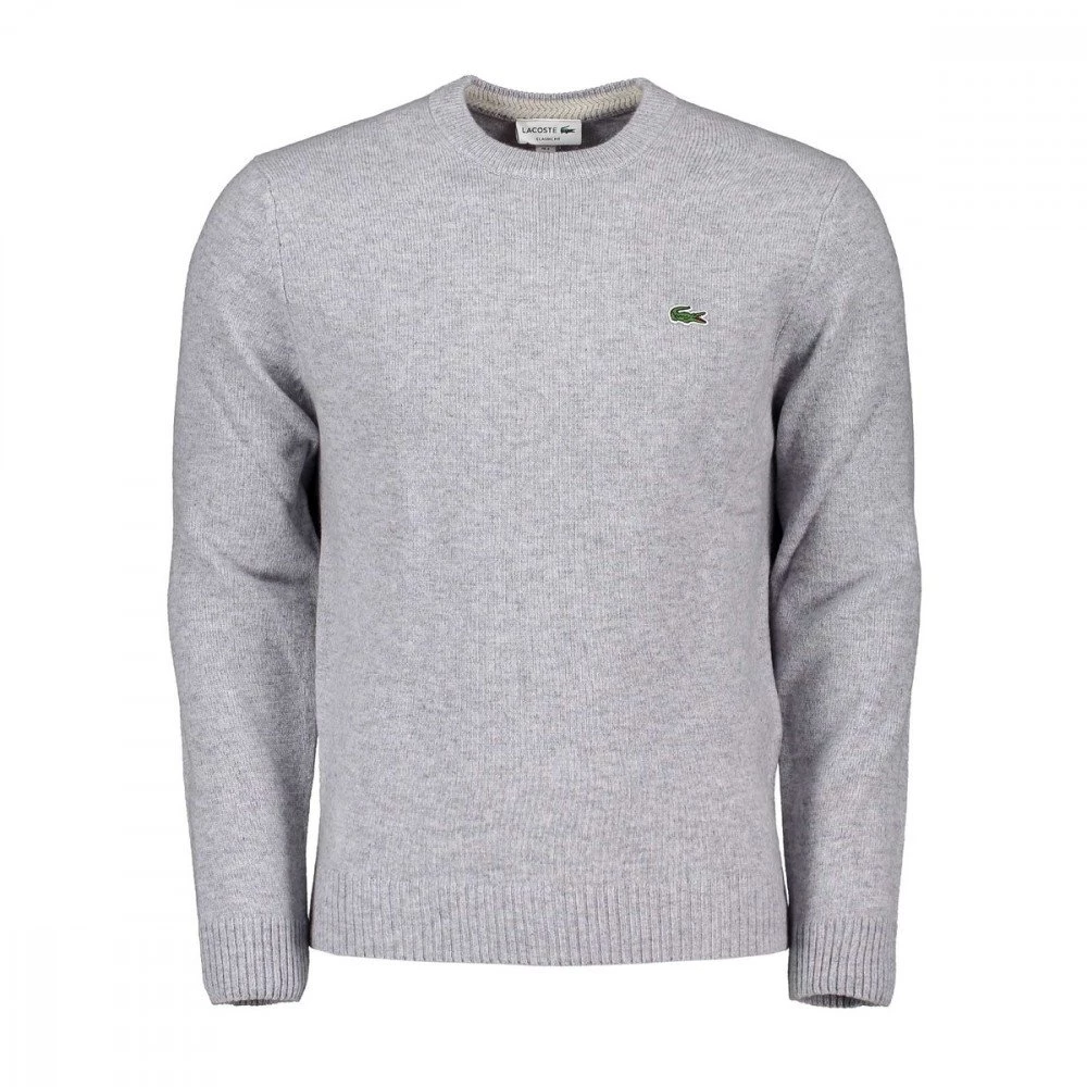 LACOSTE MAGLIONE GIROCOLLO IN LANA MERINO Grigio 3 LACOSTE MAGLIONE GIROCOLLO IN LANA MERINO Grigio