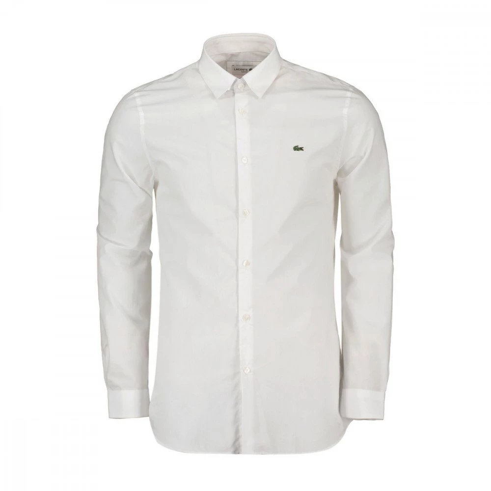 LACOSTE CAMICIA SLIM FIT STRETCH Bianco 3 LACOSTE CAMICIA SLIM FIT STRETCH Bianco