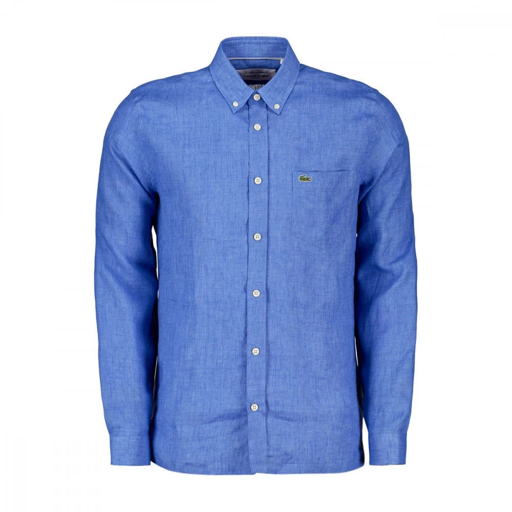 LACOSTE CAMICIA IN LINO REGULAR FIT Azzurro 3 LACOSTE CAMICIA IN LINO REGULAR FIT Azzurro