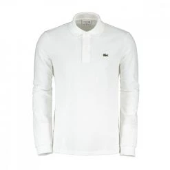 LACOSTE Polo Manica Lunga L1312 Bianco