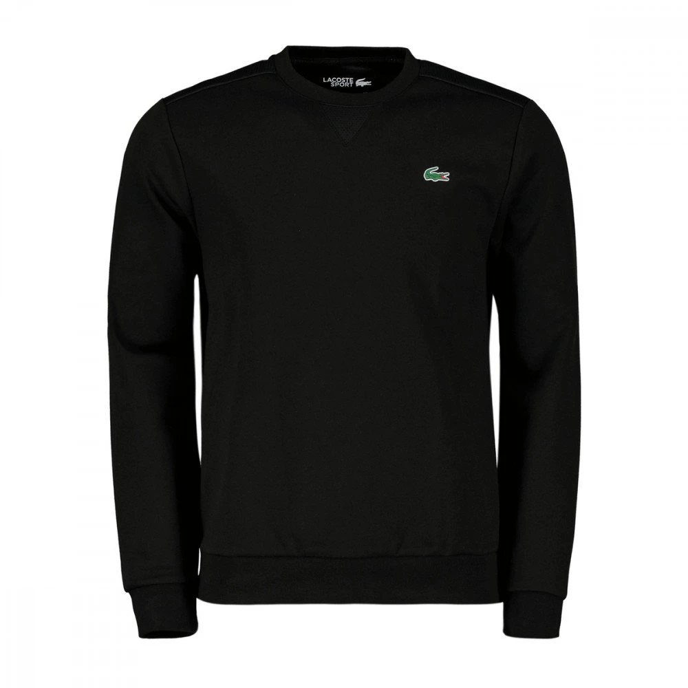 LACOSTE FELPA GIROCOLLO INSERTI RETE Nero 3 LACOSTE FELPA GIROCOLLO INSERTI RETE Nero