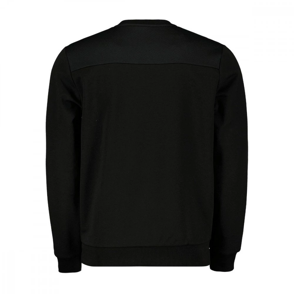 LACOSTE FELPA GIROCOLLO INSERTI RETE Nero 4 LACOSTE FELPA GIROCOLLO INSERTI RETE Nero - immagine 2