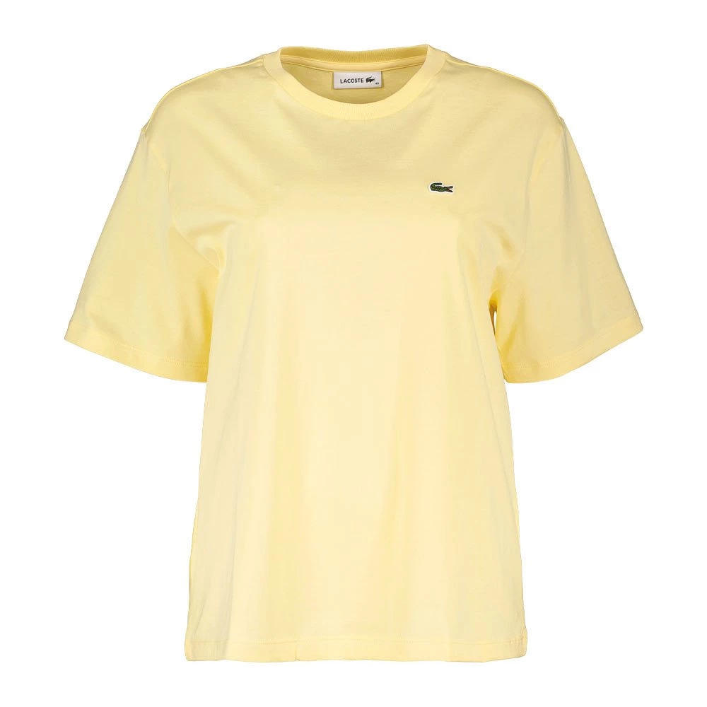 LACOSTE T-SHIRT BOY FIT IN JERSEY DONNA Giallo 3 LACOSTE T-SHIRT BOY FIT IN JERSEY DONNA Giallo