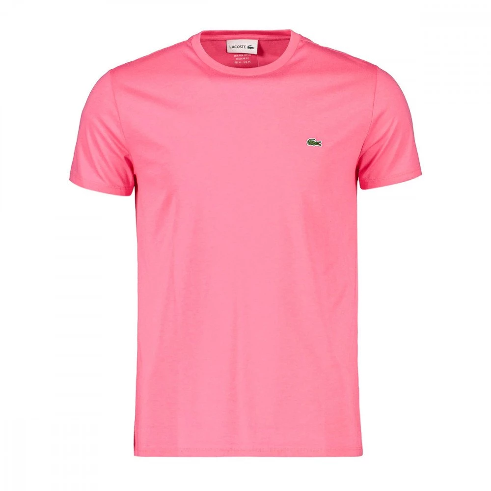 LACOSTE T-SHIRT LOGO IN COTONE PIMA FUCSIA 3 LACOSTE T-SHIRT LOGO IN COTONE PIMA FUCSIA