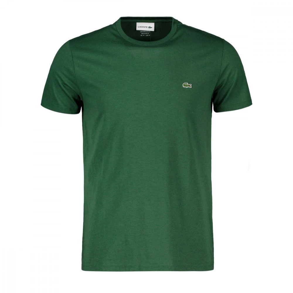 LACOSTE T-SHIRT LOGO IN COTONE PIMA VERDE 3 LACOSTE T-SHIRT LOGO IN COTONE PIMA VERDE