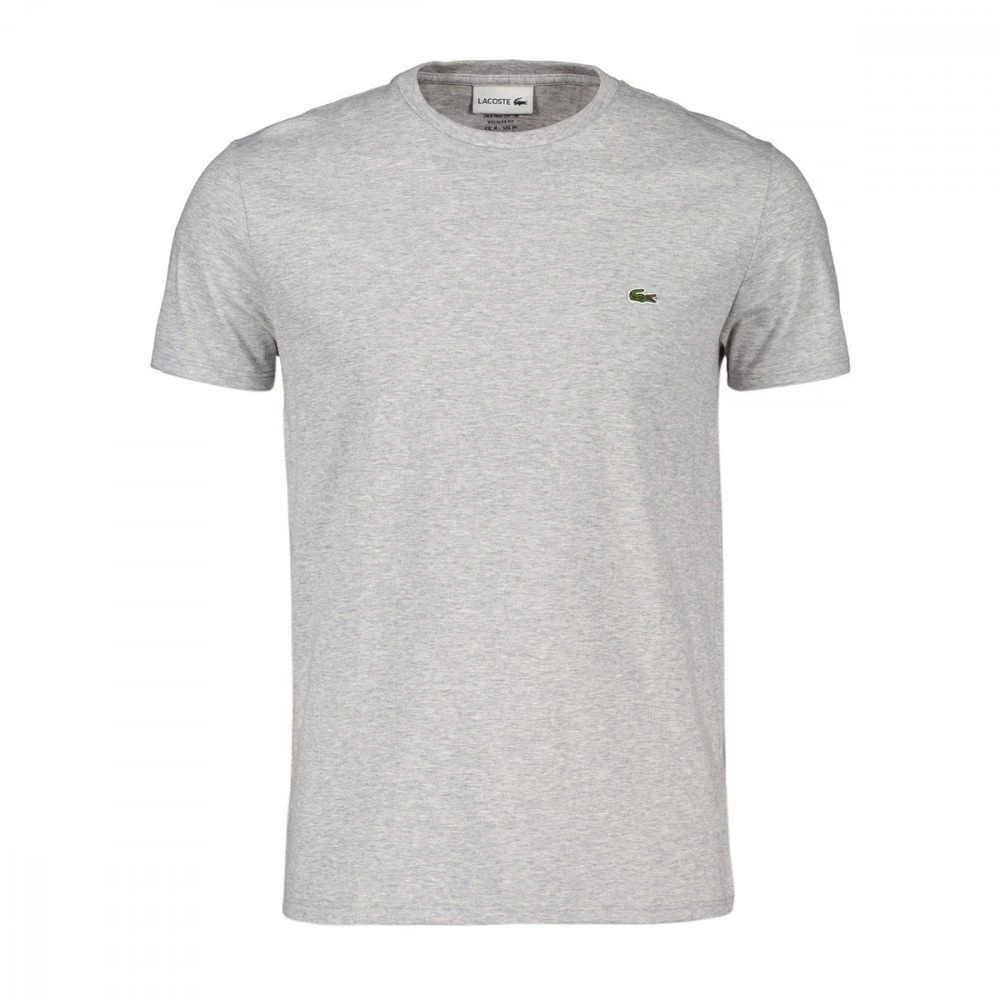 LACOSTE T-SHIRT LOGO IN COTONE PIMA GRIGIA Grigio 3 LACOSTE T-SHIRT LOGO IN COTONE PIMA GRIGIA Grigio