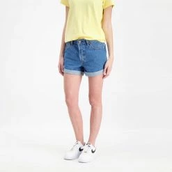 LEVI'S SHORT LONG 501 DONNA Blu -Offerta Economica Novità levi s 29961 short long 501 donna casual donna 042808401 0021 4
