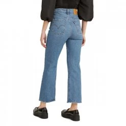LEVI'S JEANS RIBCAGE CROP BOOTCUT DONNA Azzurro -Offerta Economica Novità levi s a1967 jeans ribcage crop boot donna casual donna 045065501 0001 5