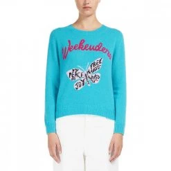 MAX MARA WEEKEND MAGLIONE GIROCOLLO IN CACHEMIRE AGAMI DONNA Azzurro 6 MAX MARA WEEKEND MAGLIONE GIROCOLLO IN CACHEMIRE AGAMI DONNA Azzurro -Offerta Economica Novità max mara weekend agami22 maglia girocollo in cachemire donna casual donna 044658501 003 2