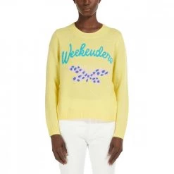 MAX MARA WEEKEND MAGLIONE GIROCOLLO IN CACHEMIRE AGAMI DONNA Giallo -Offerta Economica Novità max mara weekend agami22 maglia girocollo in cachemire donna casual donna 044658601 005 2