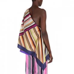 MAX MARA WEEKEND TOP MONOSPALLA TWILL SETA DOVER DONNA Multicolor -Offerta Economica Novità max mara weekend dover22 top mono spalla twill seta donna casual donna 044661001 002 3