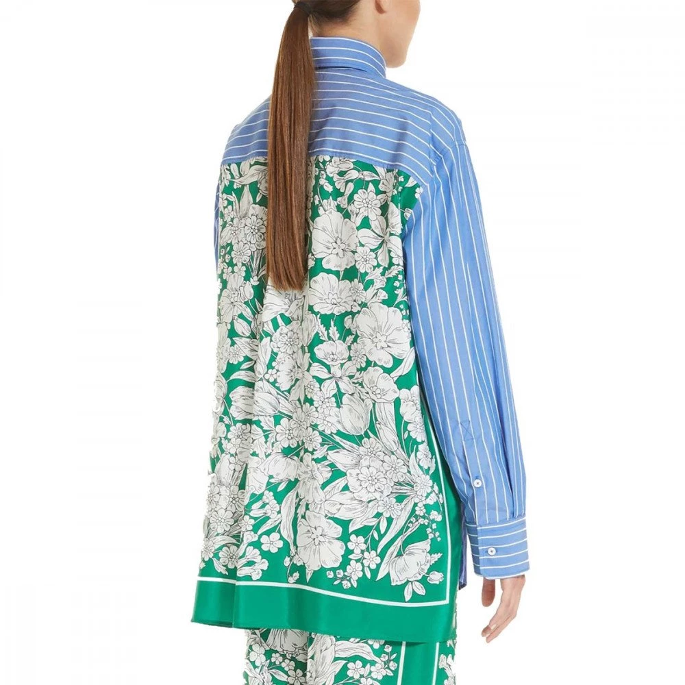 MAX MARA WEEKEND CAMICIA IN POPLINE E CREPE DE CHINE DONNA - immagine 3