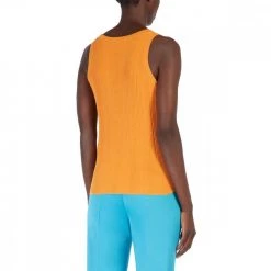 MAX MARA WEEKEND CANOTTA A COSTINE SERRA DONNA Arancio -Offerta Economica Novità max mara weekend serra22 canotta a costine serra donna casual donna 044665501 008 3