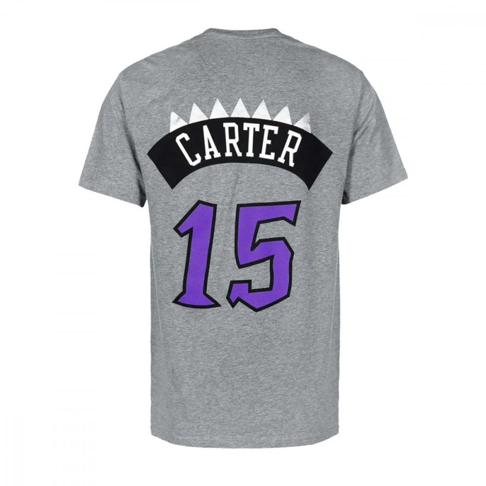 MITCHELL & NESS T-SHIRT NAME NUMBER CARTER 15 RAPTORS Grigio 4 MITCHELL & NESS T-SHIRT NAME NUMBER CARTER 15 RAPTORS Grigio - immagine 2