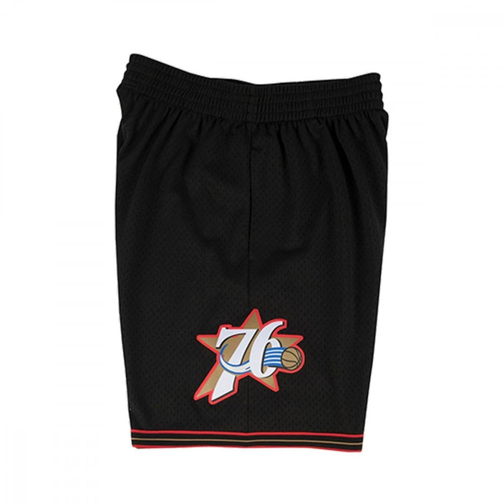 MITCHELL & NESS SHORT SWINGMAN PHILA 76ER 00-01 Nero 4 MITCHELL & NESS SHORT SWINGMAN PHILA 76ER 00-01 Nero - immagine 2