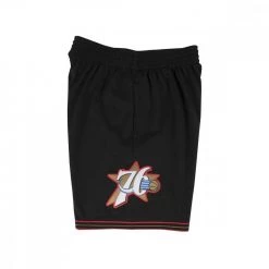MITCHELL & NESS SHORT SWINGMAN PHILADELPHIA 76ERS Nero -Offerta Economica Novità mitchell ness smshgs18248 short swingman philadelphia 76ers squadre basket uomo 044610901 blk 2