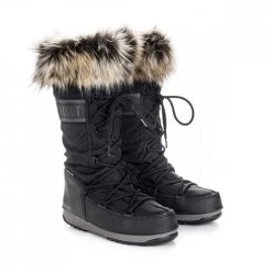 MOON BOOT MONACO WP 2 DONNA Nero -Offerta Economica Novità moon boot 24008700 moon boot monaco wp 2 donna tutti doposci donna 039193801 001 3