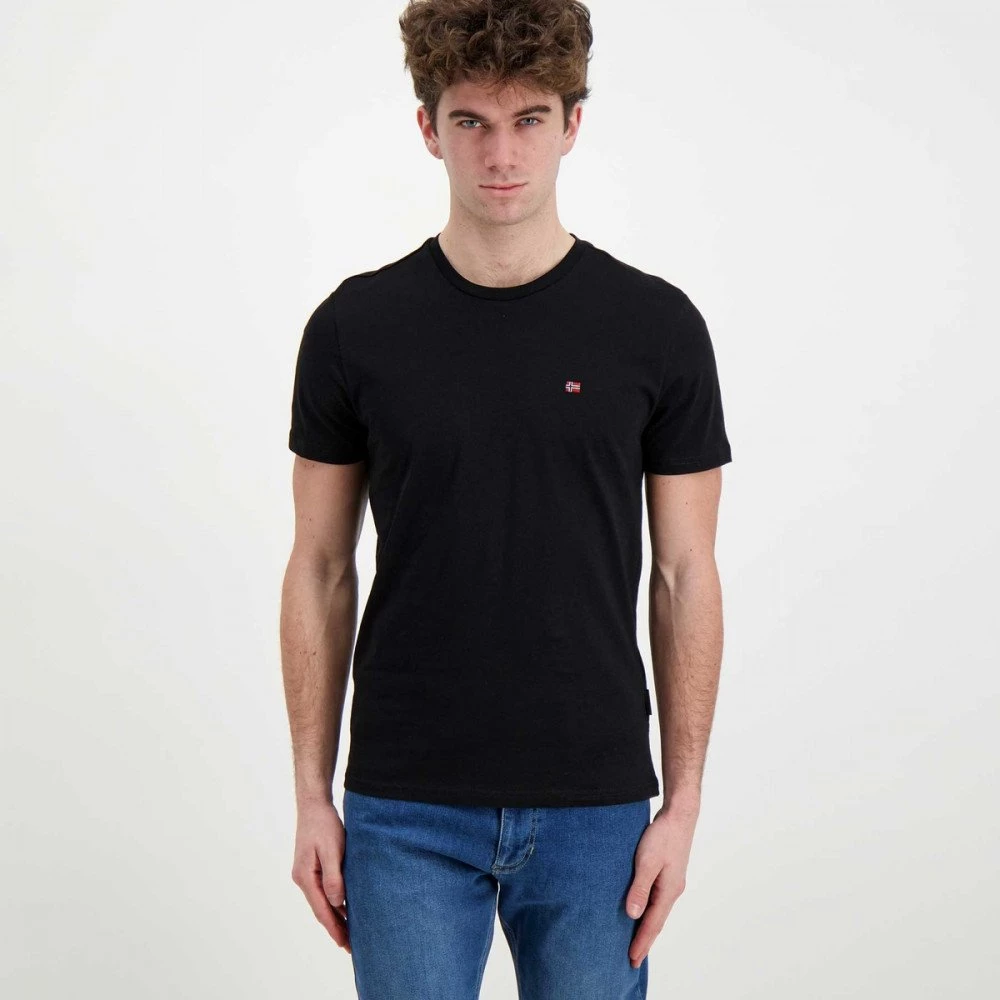 NAPAPIJRI T-SHIRT MINI LOGO SALIS Nero 4 NAPAPIJRI T-SHIRT MINI LOGO SALIS Nero - immagine 2