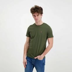 NAPAPIJRI T-SHIRT MINI LOGO SALIS Verde -Offerta Economica Novità napapijri np0a4frp t shirt mini logo salis casual uomo 043699001 ge4 4