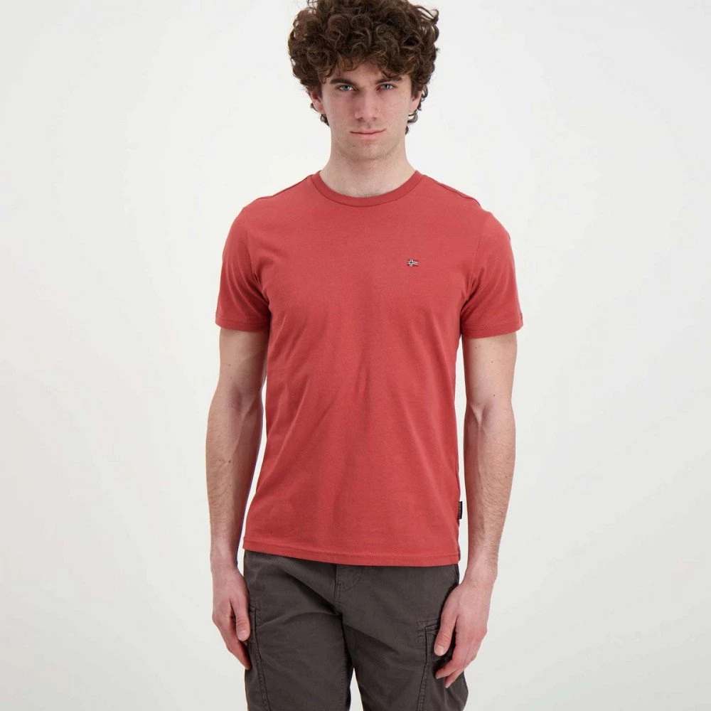 NAPAPIJRI T-SHIRT MINI LOGO SALIS Rosso 4 NAPAPIJRI T-SHIRT MINI LOGO SALIS Rosso - immagine 2