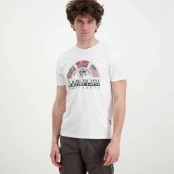 NAPAPIJRI T-SHIRT TURIN Bianco -Offerta Economica Novità napapijri np0a4g34 t shirt turin casual uomo 044922201 002 3