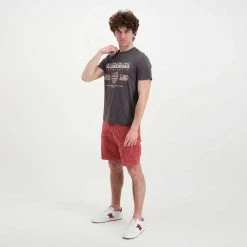 NAPAPIJRI T-SHIRT TURIN Rosso -Offerta Economica Novità napapijri np0a4g34 t shirt turin casual uomo 044922601 h74 6