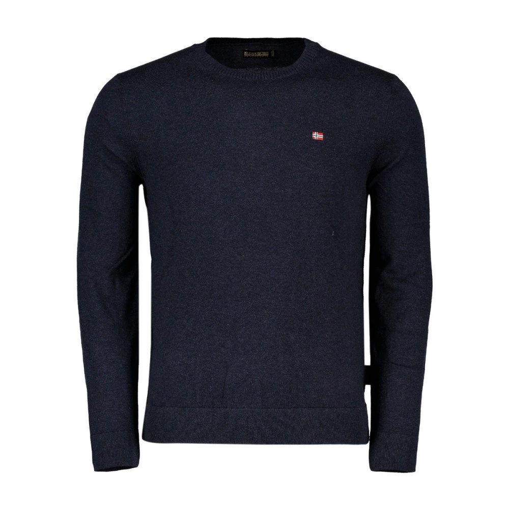 NAPAPIJRI MAGLIONE GIROCOLLO IN COTONE DECATUR Blu 3 NAPAPIJRI MAGLIONE GIROCOLLO IN COTONE DECATUR Blu