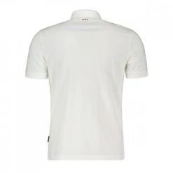 NAPAPIJRI POLO IN JERSEY ELBAS Bianco -Offerta Economica Novità napapijri np0a4gb4 polo elbas jersey casual uomo 044922901 002 2