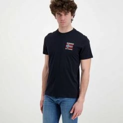 NAPAPIJRI T-SHIRT BANDIERA SPUGNA VERRES Blu -Offerta Economica Novità napapijri np0a4gbr t shirt bandiera spugna verres casual uomo 044923301 176 2