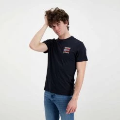 NAPAPIJRI T-SHIRT BANDIERA SPUGNA VERRES Blu -Offerta Economica Novità napapijri np0a4gbr t shirt bandiera spugna verres casual uomo 044923301 176 4