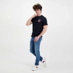 NAPAPIJRI T-SHIRT BANDIERA SPUGNA VERRES Blu -Offerta Economica Novità napapijri np0a4gbr t shirt bandiera spugna verres casual uomo 044923301 176 5