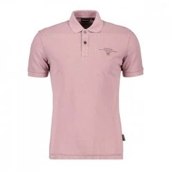 NAPAPIJRI POLO CON RICAMO BANDIERA ELBAS Rosa