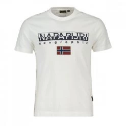 NAPAPIJRI T-SHIRT LOGO AYAS Bianco