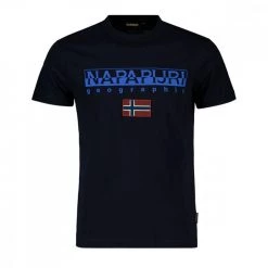 NAPAPIJRI T-SHIRT LOGO AYAS Blu