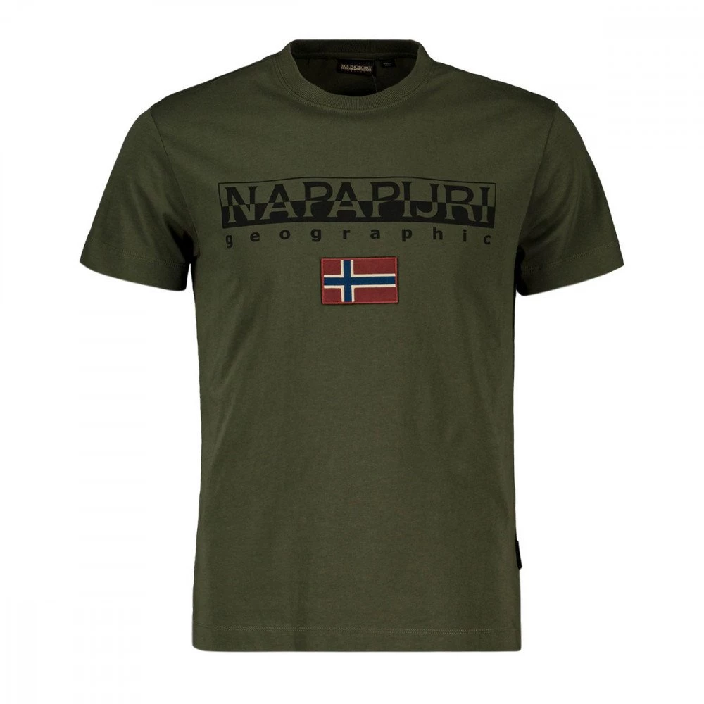 NAPAPIJRI T-SHIRT LOGO AYAS Verde 3 NAPAPIJRI T-SHIRT LOGO AYAS Verde