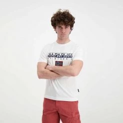 NAPAPIJRI T-SHIRT LOGO AYAS Bianco 10 NAPAPIJRI T-SHIRT LOGO AYAS Bianco -Offerta Economica Novità napapijri np0a4gdq t shirt logo ayas casual uomo 044923701 002 4