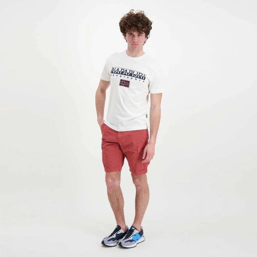 NAPAPIJRI T-SHIRT LOGO AYAS Bianco 7 NAPAPIJRI T-SHIRT LOGO AYAS Bianco - immagine 5