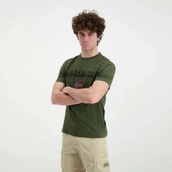 NAPAPIJRI T-SHIRT LOGO AYAS Verde 10 NAPAPIJRI T-SHIRT LOGO AYAS Verde -Offerta Economica Novità napapijri np0a4gdq t shirt logo ayas casual uomo 044923901 ge4 4