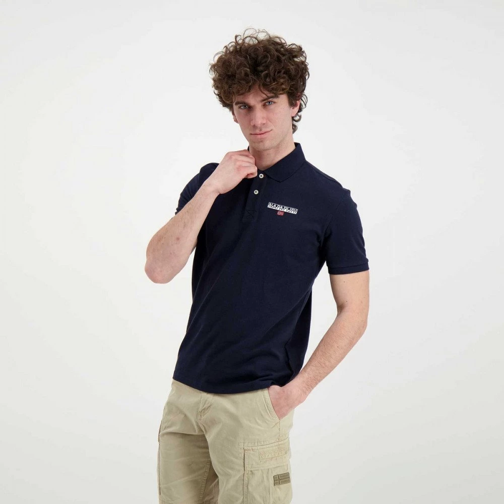 NAPAPIJRI POLO IN PIQUET ICE Blu 6 NAPAPIJRI POLO IN PIQUET ICE Blu - immagine 4