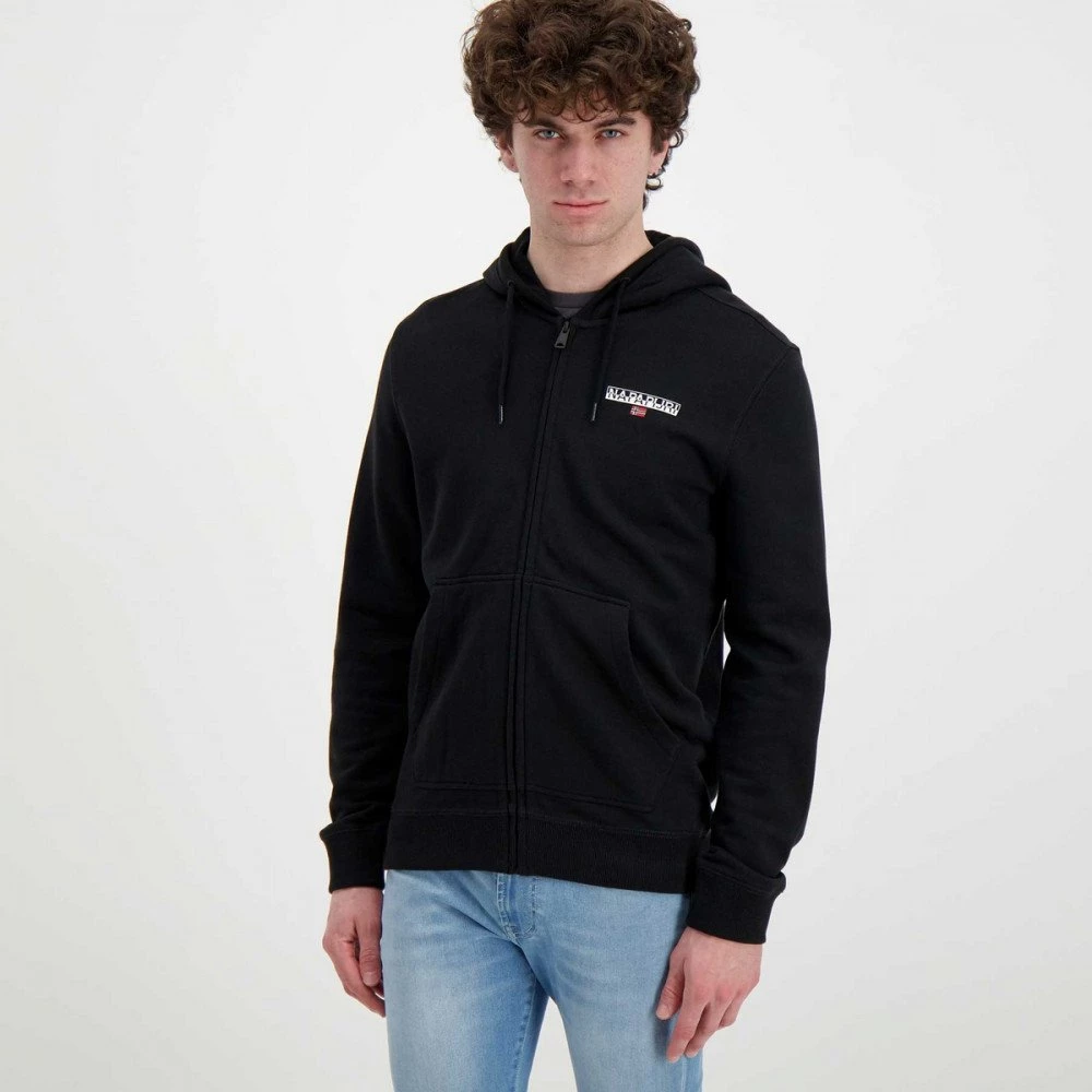 NAPAPIJRI FELPA FULL ZIP CON CAPPUCCIO ICE Nero 5 NAPAPIJRI FELPA FULL ZIP CON CAPPUCCIO ICE Nero - immagine 3