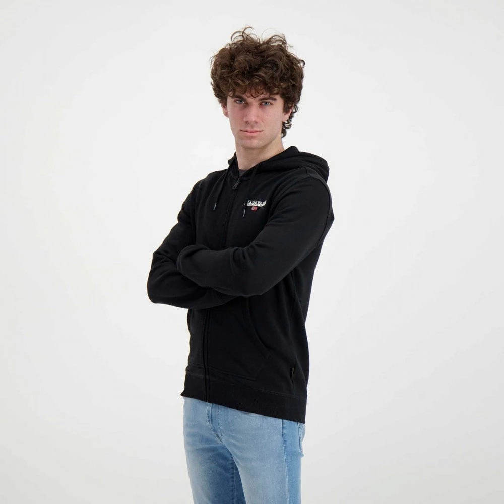 NAPAPIJRI FELPA FULL ZIP CON CAPPUCCIO ICE Nero 7 NAPAPIJRI FELPA FULL ZIP CON CAPPUCCIO ICE Nero - immagine 5