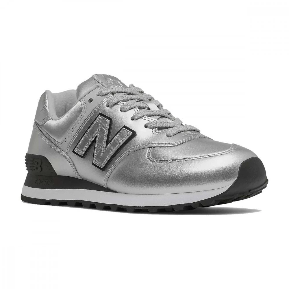 NEW BALANCE 574 METALLIC DONNA Argento 4 NEW BALANCE 574 METALLIC DONNA Argento - immagine 2