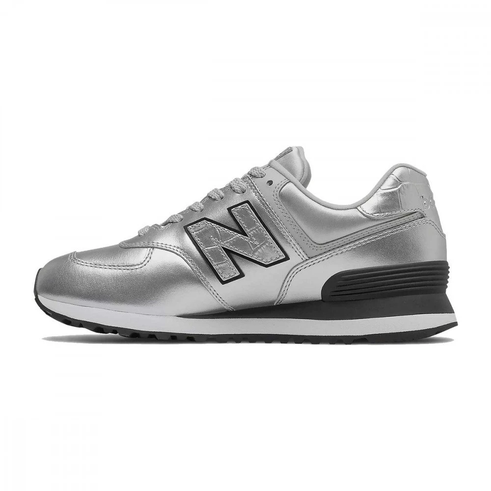 NEW BALANCE 574 METALLIC DONNA Argento 7 NEW BALANCE 574 METALLIC DONNA Argento - immagine 5