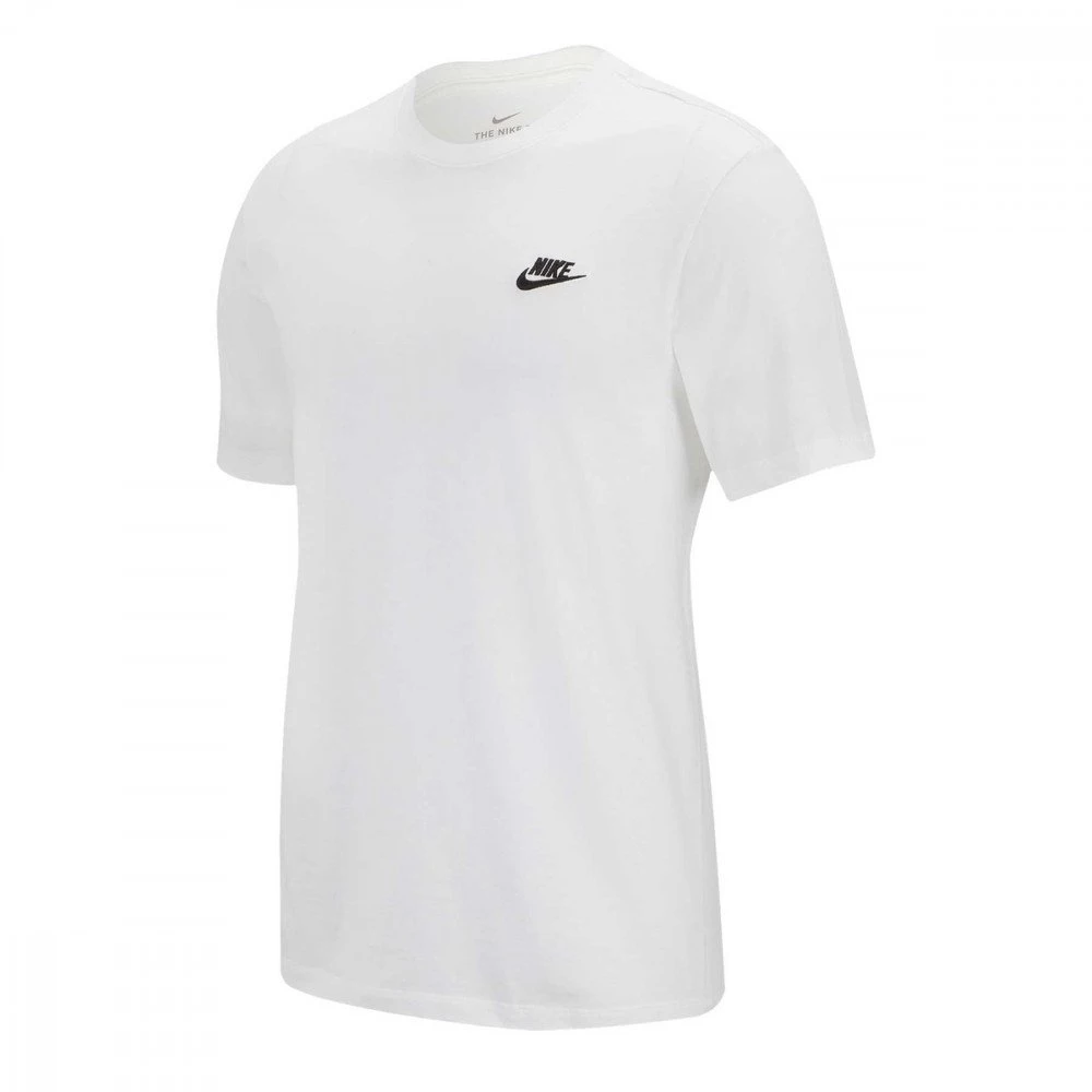 NIKE T-SHIRT CLUB MINI LOGO Bianco 3 NIKE T-SHIRT CLUB MINI LOGO Bianco