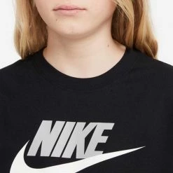 NIKE T-SHIRT FUTURA ICON BAMBINO Nero -Offerta Economica Novità nike ar5252 t shirt futura icon bambino abbigliamento bambino 040975401 013 5