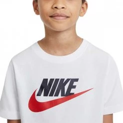 NIKE T-SHIRT FUTURA ICON BAMBINO Bianco -Offerta Economica Novità nike ar5252 t shirt futura icon bambino abbigliamento bambino 045333601 107 3